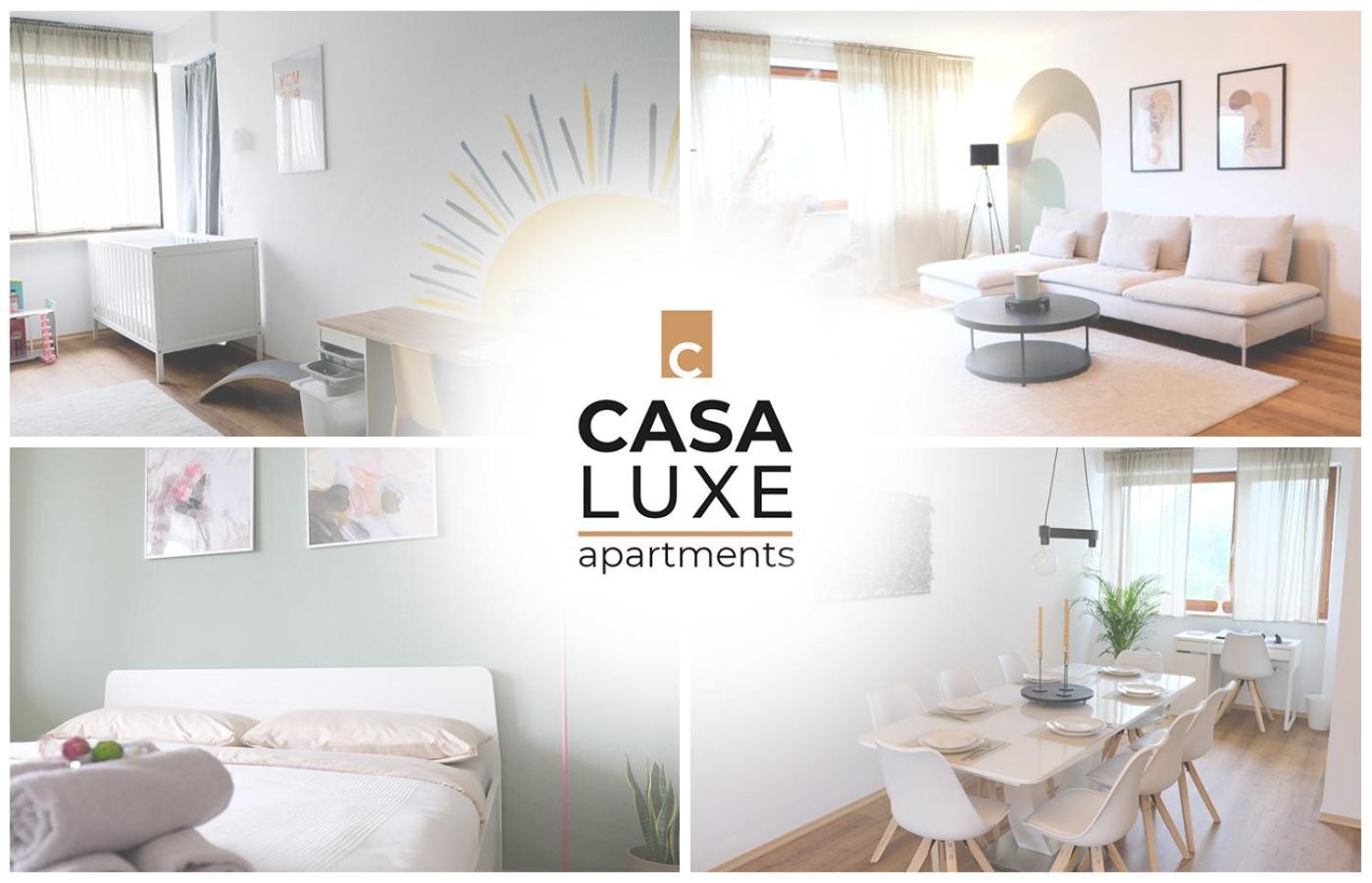 Ferienwohnung Casa Luxe - 120Qm - Zentral - Familienfreundlich - Parkplatz - 5Km Zum Legoland Günzburg Exterior foto